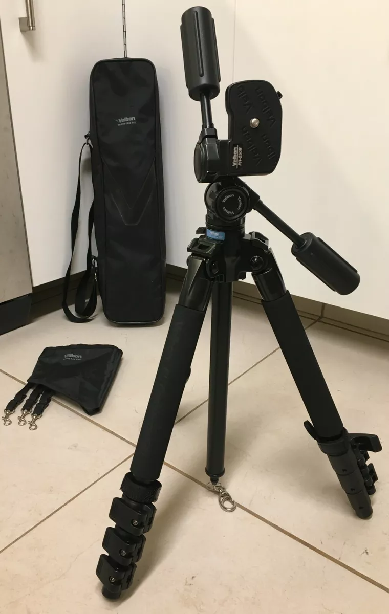 Velbon El Carmagne 540 Carbon Fiber Tripod with PH-250B 3-Way Panhead