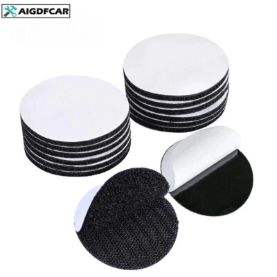 MARKENLOS Klettpunkte Selbstklebend Set Extra Stark Klettband Haken&Flausch Klettpad Rund