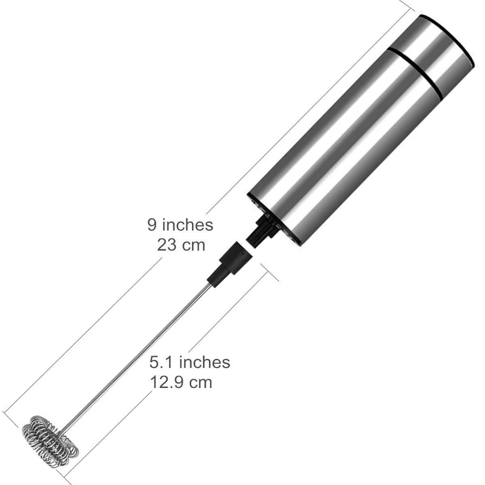 Milk Frother Handheld Battery Operated Coffee Frother For Milk Foaming Latte/cap