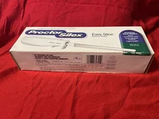 Proctor Silex Easy Slice Electric Knife 74311 White Great for Breads, Meat, Fish