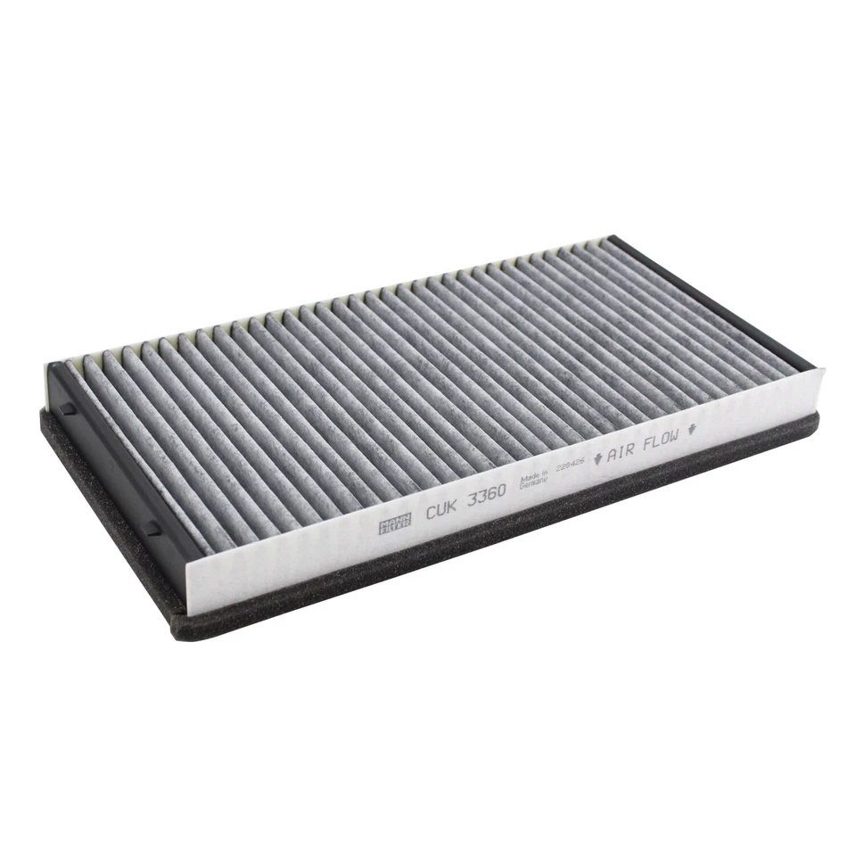 Filtro de aire de cabina de carbono Mann CUK 3360 para Porsche 911 Boxster Cayman Foto 4 de 4