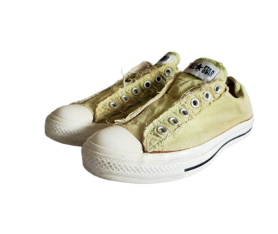 Converse laceless Chuck Taylor All Star Sneakers Size 2 Shoes Neon Green