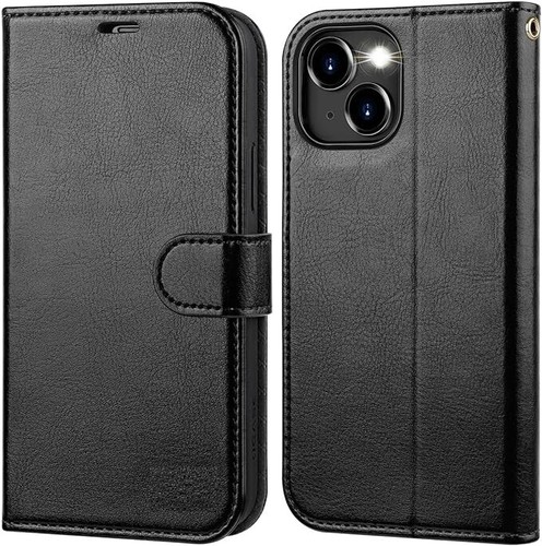 Case For iPhone 15 Pro Max 14 13 12 11 Mini 7 8 Plus XR Leather Flip Phone Cover - Picture 12 of 16