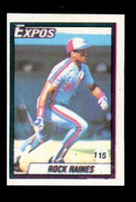 1990 Venezuela Grandes Ligas Stickers 115 Tim Rock Raines Expos SHARP HOF