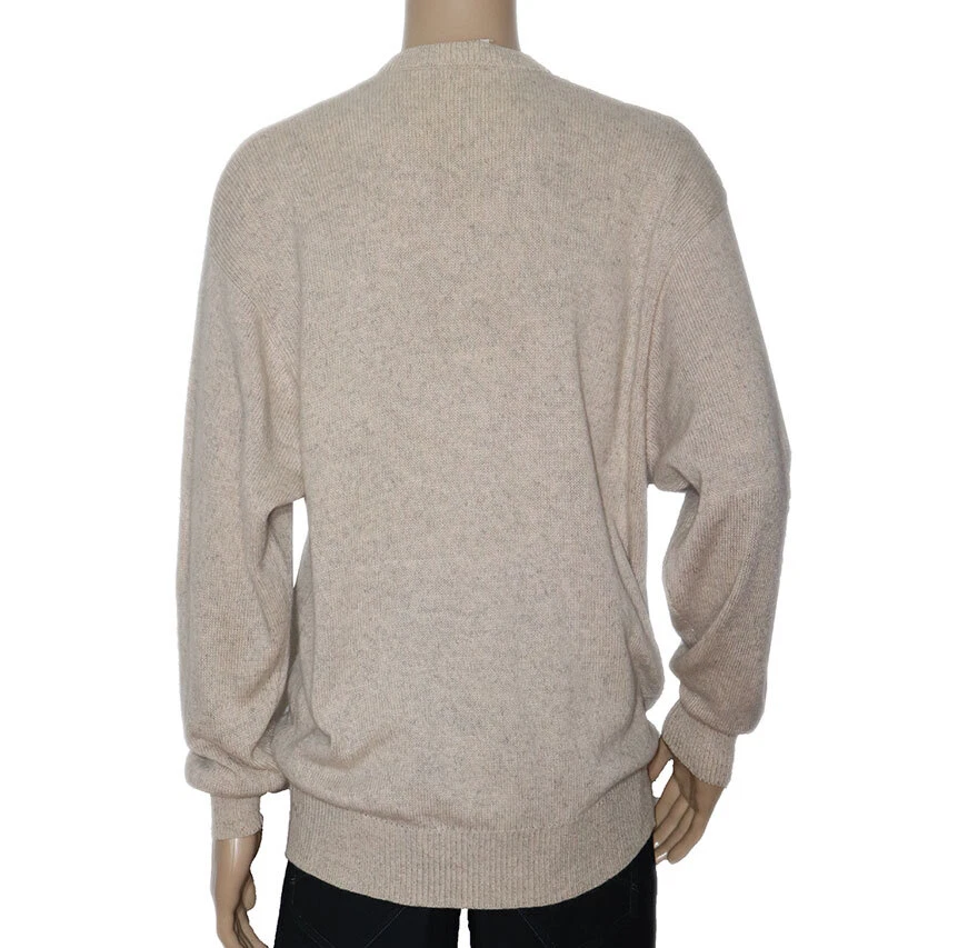 Les Copains Taglia 50 100 Cashmere Maglione Maglia Pullover Con Scollo V Man