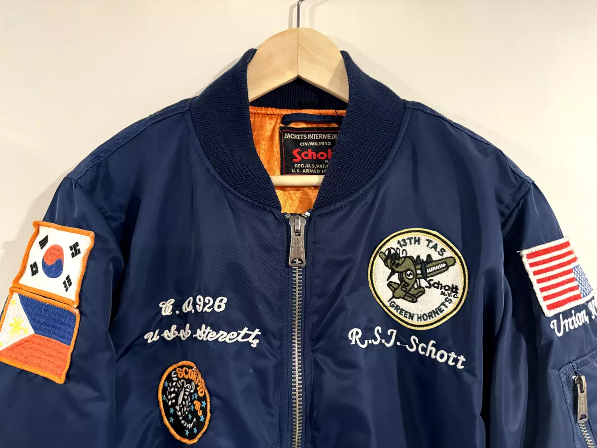 Schott bomber deals jacket ebay