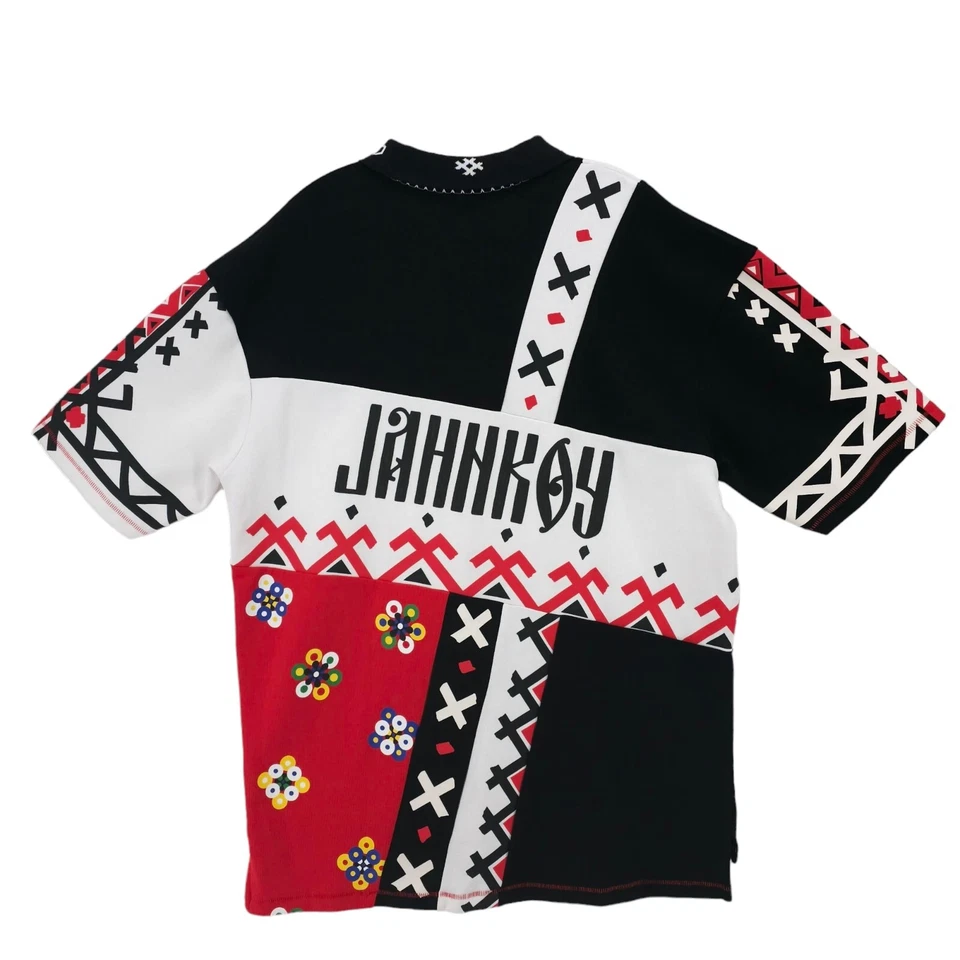 Camisa Polo Puma x Jahnkoy Negra Blanca Roja Para Hombre Calce Grande Usada en Excelente Condición Talla PEQUEÑA Foto 2 de 4