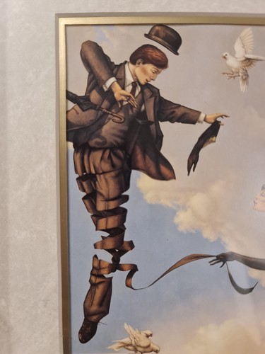 Michael Parkes Art Print 'Unwinding' 1988 Mounted & Framed Printed in Holland - Picture 10 of 14