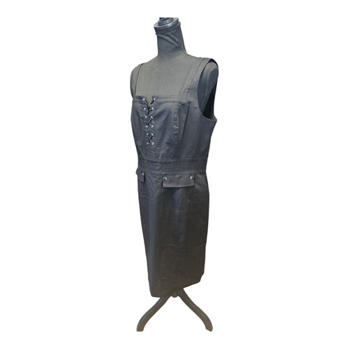 Abito donna nero senza maniche White House Black Market taglia 14 nuovo con etichetta $158 - Foto 2 di 8