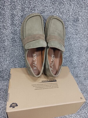 ? KALSO Earth Shoe Dabb Nubuck Olive Leather Sz 11 / EU 44  display picture 3