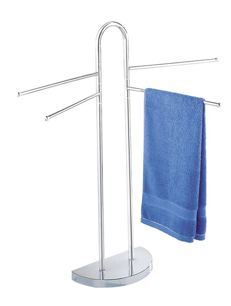 Wenko Handtuch StäNder Raumwunder Kleider Halter Freistehend Stange Chrom Bad Wc-image