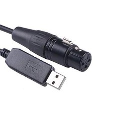 USB DMX-512 Adapter/Dongle Female XLR 3 Pin for Control Stage Light Equipment...