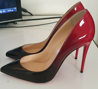 pigalle follies degrade patent red sole pump