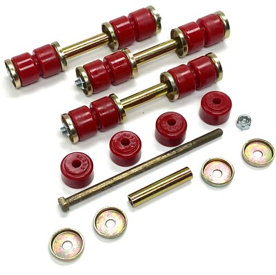 BMW 2002, Bavaria, 3.0cs, e12, e24 to 6/82 RED Sway bar link assemblies (X2) 
