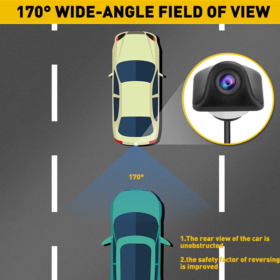 Car Rear View Reverse Camera Parking Backup Cam HD Night Vision ...