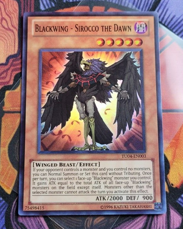 ✨Blackwing - Sirocco the Dawn Super Rare TU04-EN003 Yugioh