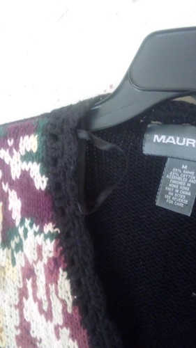 Vintage Ramie/Cotton Womens Cardigan Sweater Size Medium Maurices Multi color - Picture 9 of 11