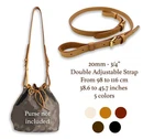 LEATHER  SHOULDER CROSSBODY STRAP FOR NOE BB PM GM BAG VACHETTA ADJUSTABLE
