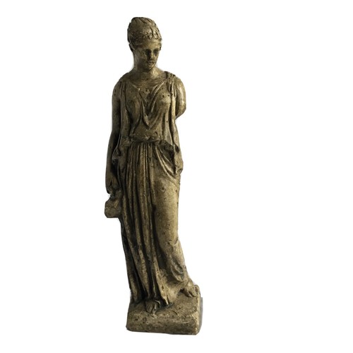 Art Nouveau Lady Sculpture One Arm Ceramic Decor 15 Inch - Picture 1 of 12