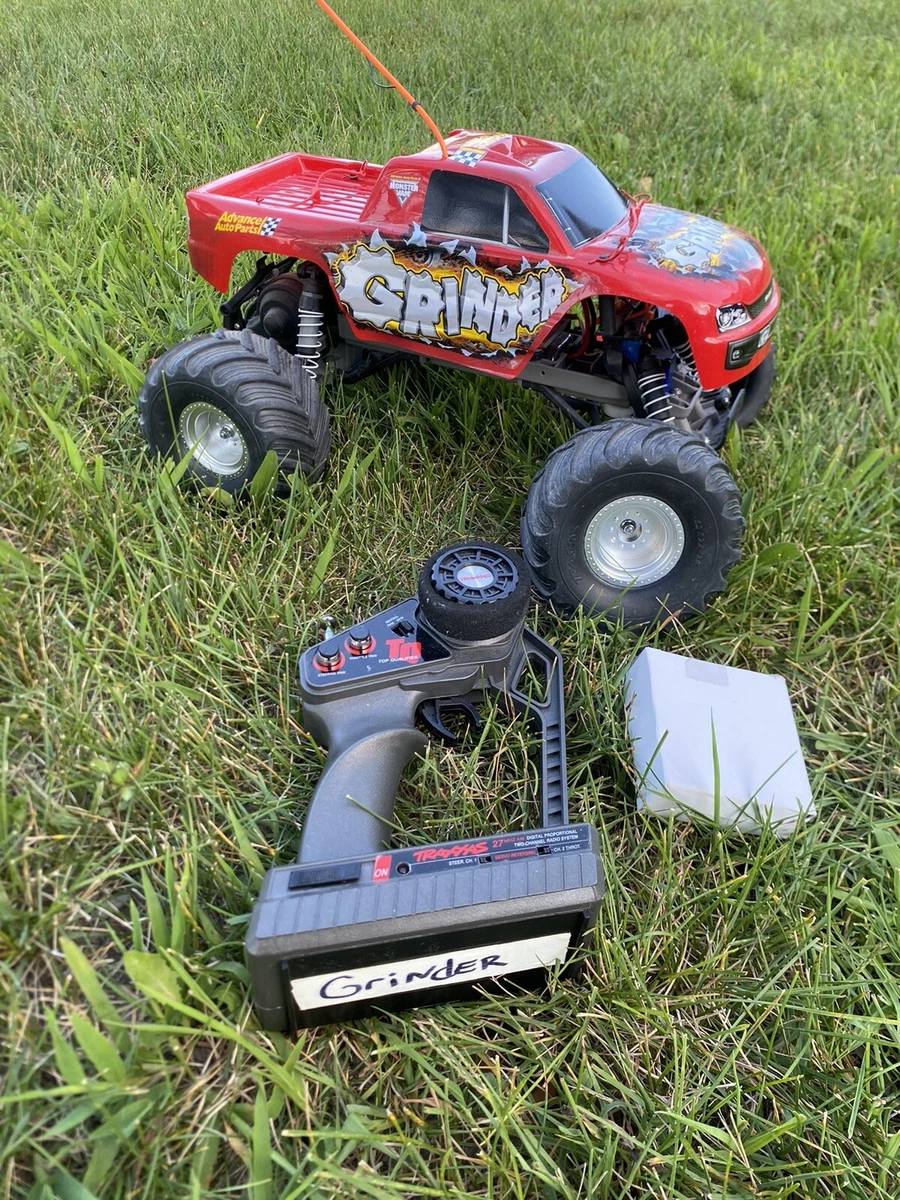 Vintage Rare Traxxas stampede Grinder Monster Jam RC Truck REMOTE CHARGER Tested