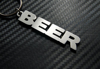Schlüsselanhänger Bier Alkohol Getränk Pub Pint maßgefertigt Edelstahl Geschenk
