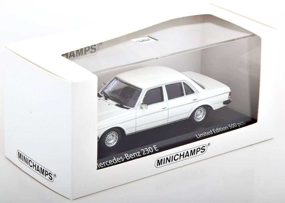 Mercedes 230E W123 1982 White Minichamps 943032206 1:43 Benz
