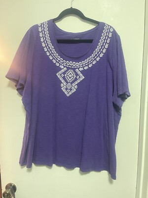 catherine's 2x tops short sleeve