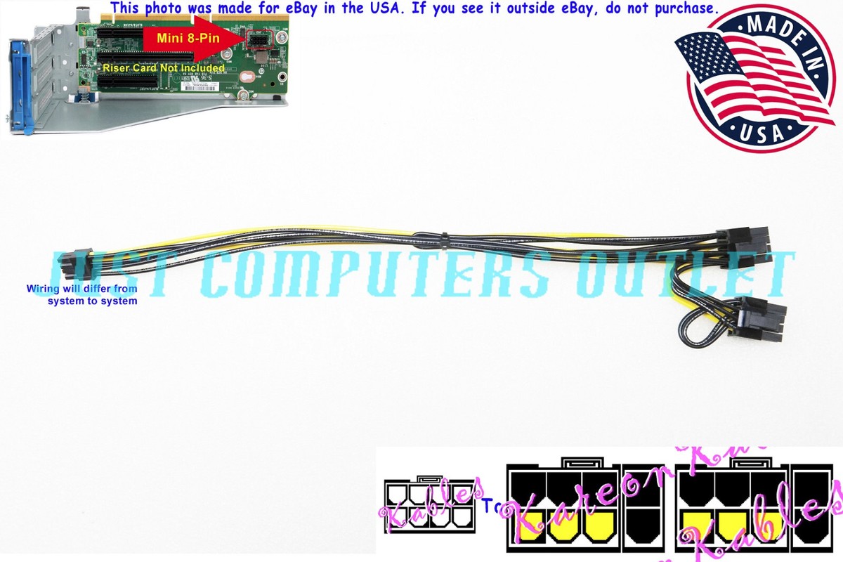 HP ProLiant DL360 Gen8 Server Cable - Mini SAS X8 Y-Cable, Part # 780421-001 / 756908-001, Bulk Packaging 7 thumbnail image
