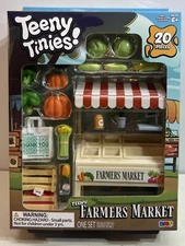 Teeny Tinies Farmers Market 20pc Mini Food Playset Dollhouse