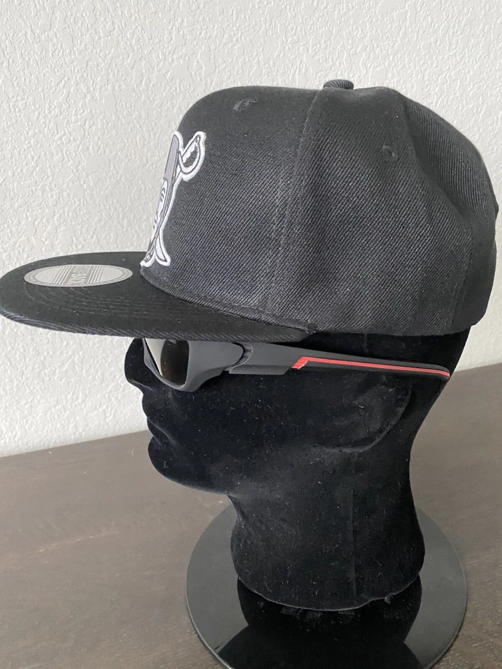 RAIDERS Las Vegas Oakland Casco Clásico Logo Negro Adulto Snapback Sombrero Gorra NUEVO Foto 3 de 4