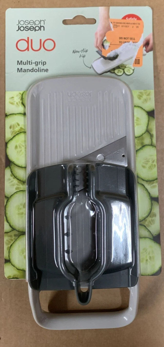 Joseph Joseph DUO Multi Grip Mandoline Slice Kitchen Cooking Slicer - GREY