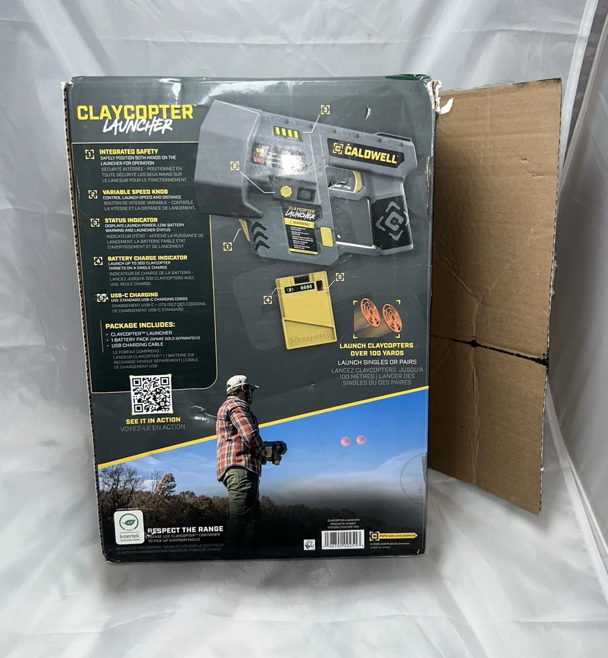 Caldwell Claycopter 手持式电动目标发射器(无电池)(未测试) — 第 2/4 张图片
