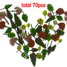 70x Mini Model Trees Mixed Miniature Trees Model Train Scenery Artificial Warg 