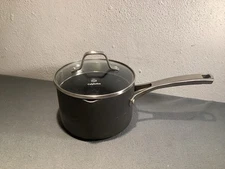 Calphalon Classic 2.5 Qt Hard Anodized Saucepan Gray 87025 Nonstick With Lid