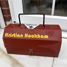 small Red Professional Metal Storage Metal Tool Box -L30 x H15 x D15cm