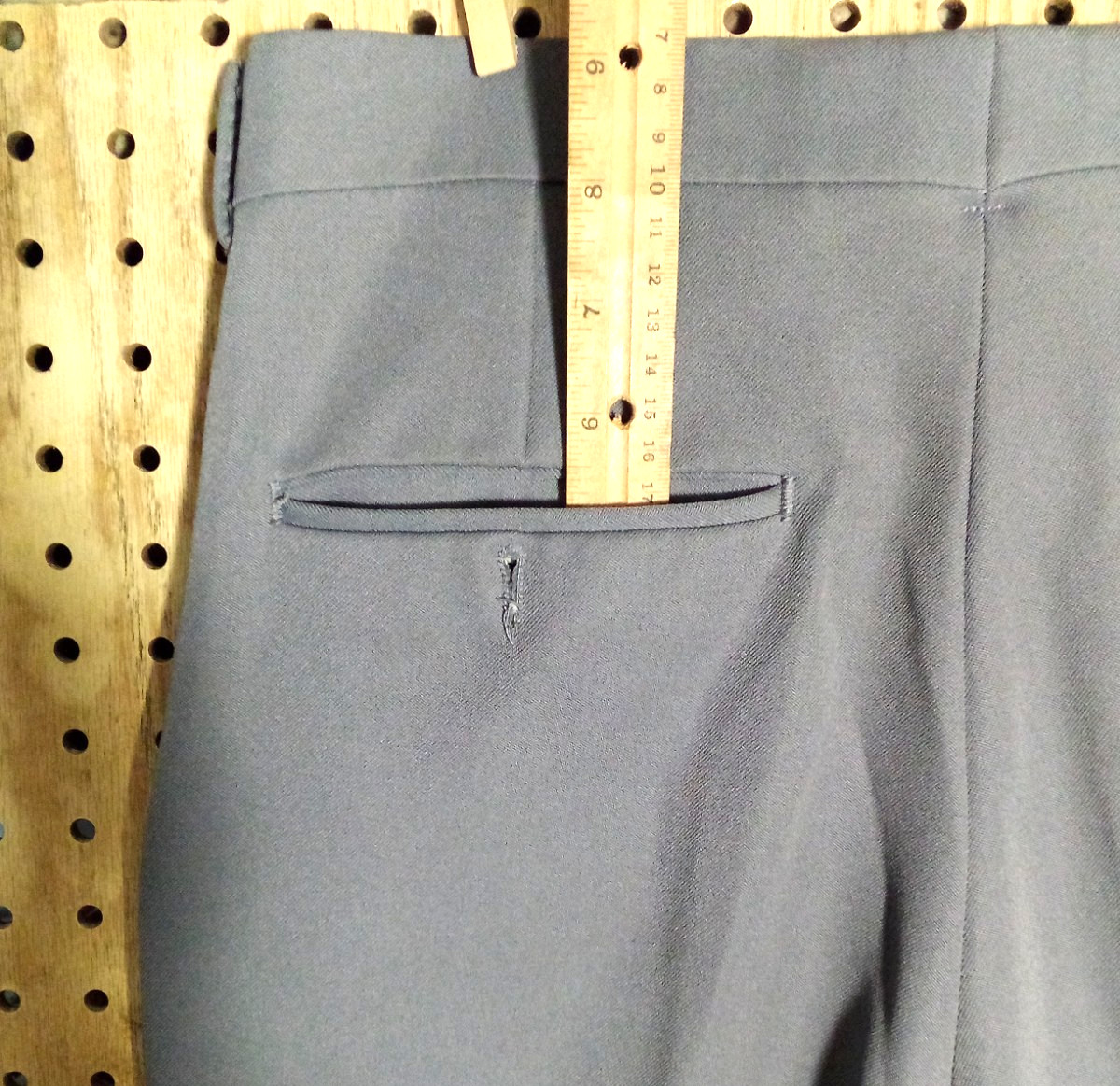 All Seasons Comfort Action Mens Grey Woven Dress Pants W30 L34 Super Stretch