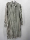 Pre-Owned Vince Green Size Small Stripe Knee Length Long Sleeve Dress