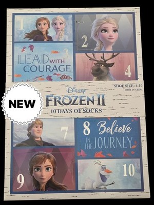 New Disney Frozen II 10 days if six box Girls size 4-10