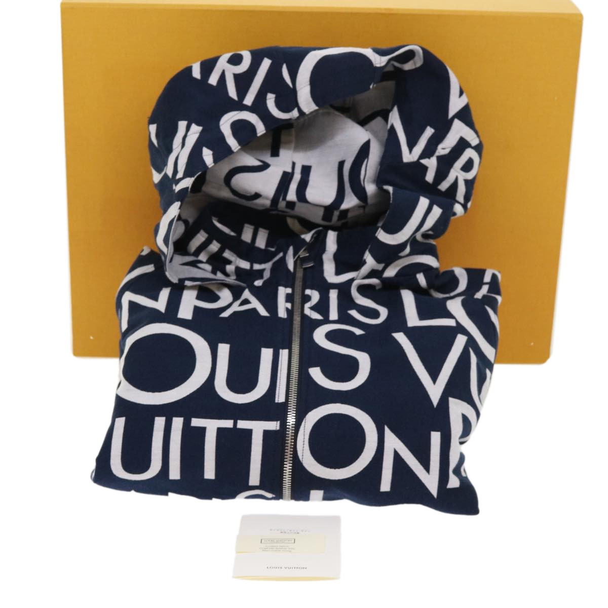 LOUIS VUITTON Hoodie Galaxy Packable Logo Jacket 19SS Navy White