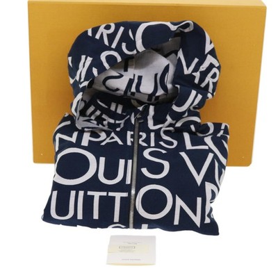 LOUIS VUITTON Hoodie Galaxy Packable Logo Jacket 19SS Navy White