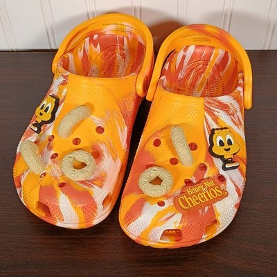 Crocs X Honey Nut Cheerios Classic Clog Sizes J4 Junior's 4 & Women's Size 6