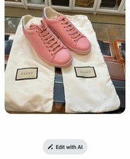 Gucci Ace Sneaker Rose Pink  Leather Size 7 -...