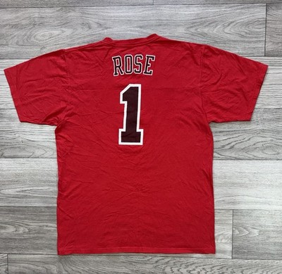 Chicago Bulls Derick Rose #1 Adidas NBA Basketball Cotton Shirt