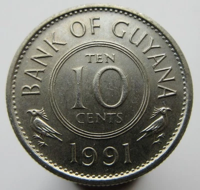 Nr 5575 Guyana 10 Cents 1991, KM# 33 geraltttt83 - Image 1 of 2