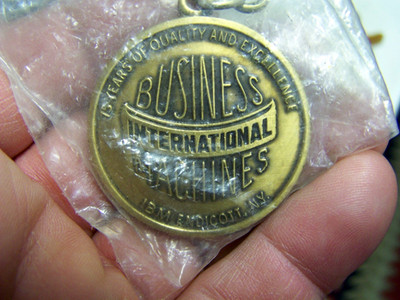 Vintage IBM 75th Anniversary 1914-1989 Key Chain New In Seal