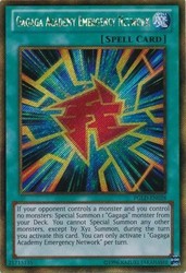 Gagaga Academy Emergency Network PGLD-EN028 Gold Secret Rare