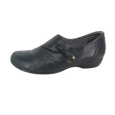 Dansko Franny Black Leather Slip-On Comfort Shoes Size EU 39 US 8.5-9