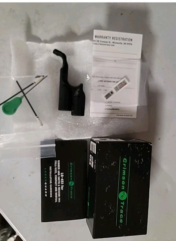 NOS Crimson Trace 1911 LG-451 Green Laser Kimber S&W Full Size Made in USA