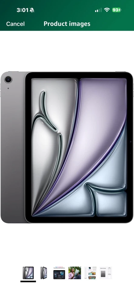 Nuevo 2025 Apple - iPad Air 11 pulgadas (M3), elige color, almacenamiento, conectividad Foto 3 de 3