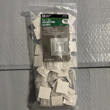 Commercial Electric 100-Pack 1  x 1  4-Sided Mounting Bases
